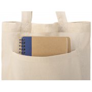 Cумка «Clip» из хлопка 340 г/м2 с застежкой из экокожи