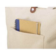 Cумка «Clip» из хлопка 340 г/м2 с застежкой из экокожи