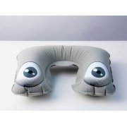 Надувная подушка под шею в чехле Sleep, темно-серая