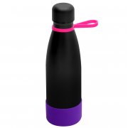 Термобутылка герметичная вакуумная Olivia To Go, чёрный/розовый/фиолетовый