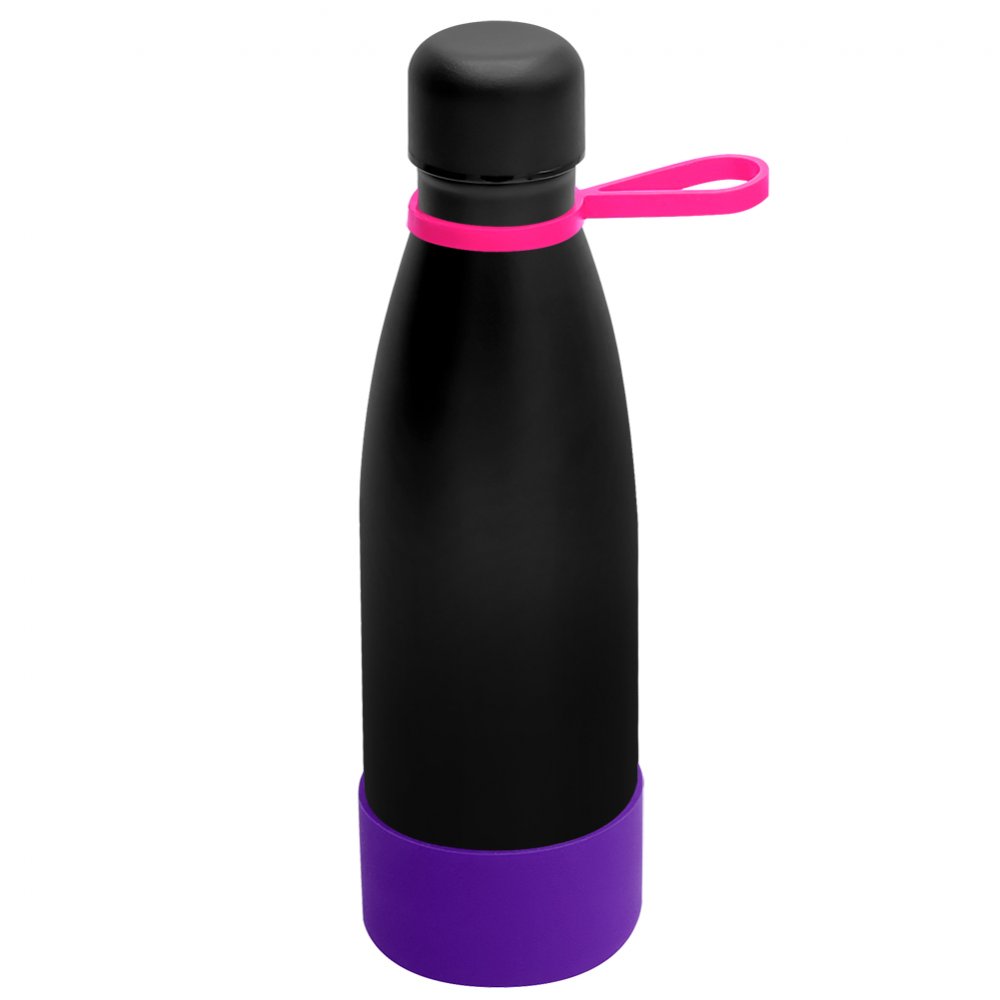 Термобутылка герметичная вакуумная Olivia To Go, чёрный/розовый/фиолетовый арт. 5050.02.12.16 Термобутылка герметичная вакуумная Olivia To Go, чёрный/розовый/фиолетовый арт. 5050.02.12.16