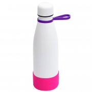 Термобутылка герметичная вакуумная Olivia To Go, белый/фиолетовый/розовый
