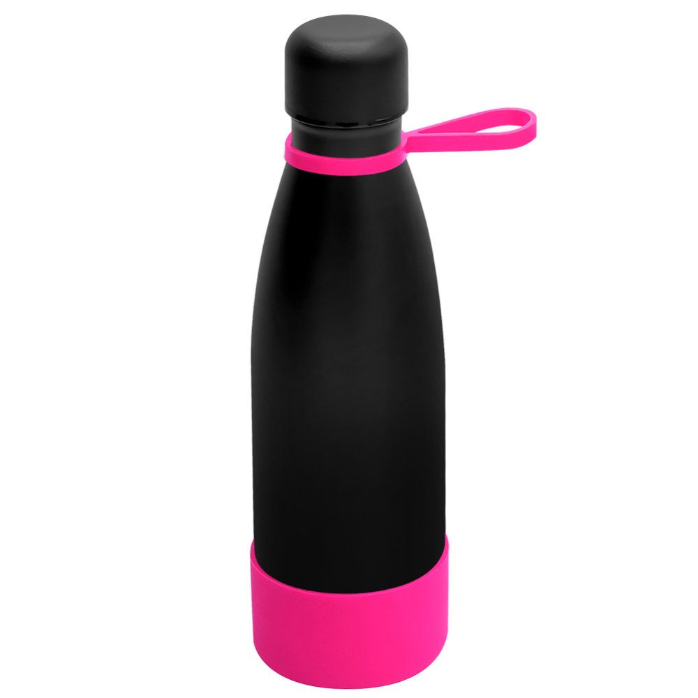 Термобутылка герметичная вакуумная Olivia To Go, чёрный/розовый арт. 5050.02.12 Термобутылка герметичная вакуумная Olivia To Go, чёрный/розовый арт. 5050.02.12