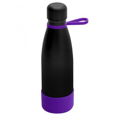 Термобутылка герметичная вакуумная Olivia To Go, чёрный/фиолетовый арт. 5050.02.16 Термобутылка герметичная вакуумная Olivia To Go, чёрный/фиолетовый арт. 5050.02.16