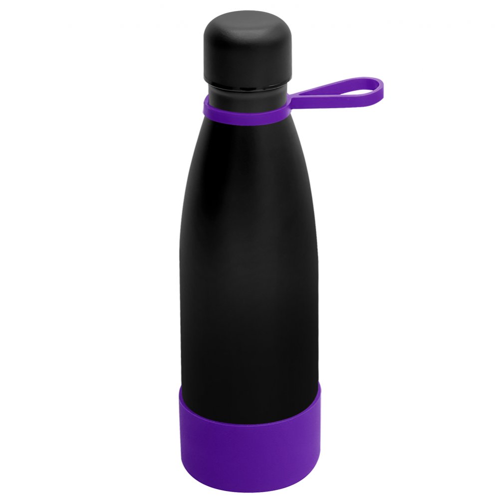 Термобутылка герметичная вакуумная Olivia To Go, чёрный/фиолетовый арт. 5050.02.16 Термобутылка герметичная вакуумная Olivia To Go, чёрный/фиолетовый арт. 5050.02.16
