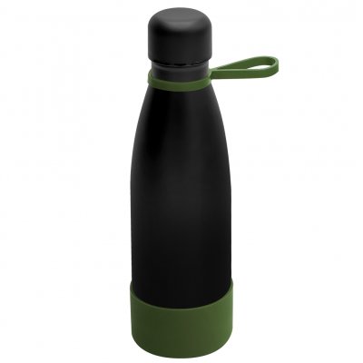 Термобутылка герметичная вакуумная Olivia To Go, чёрный/хаки арт. 5050.02.36 Термобутылка герметичная вакуумная Olivia To Go, чёрный/хаки арт. 5050.02.36