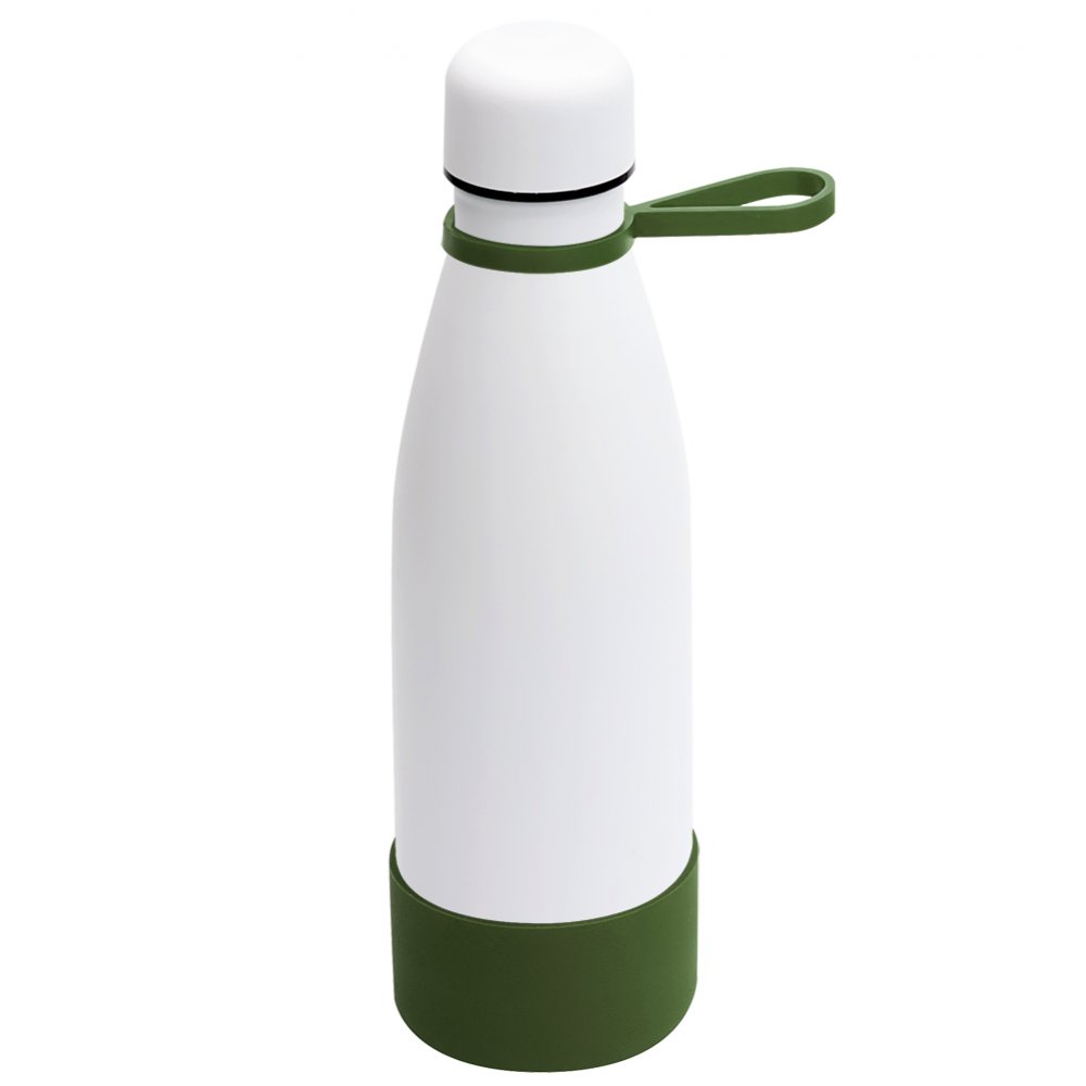 Термобутылка герметичная вакуумная Olivia To Go, белый/хаки арт. 5050.01.36 Термобутылка герметичная вакуумная Olivia To Go, белый/хаки арт. 5050.01.36