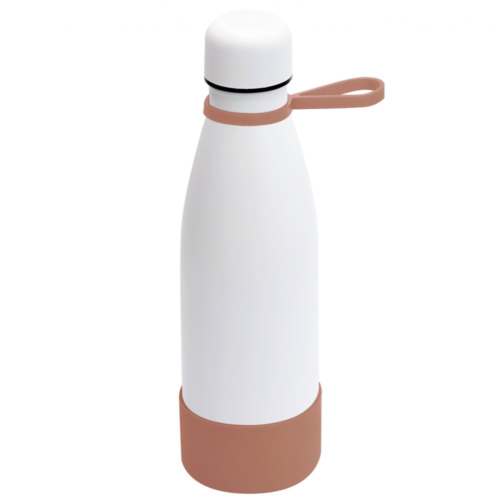 Термобутылка герметичная вакуумная Olivia To Go, белый/мокко арт. 5050.01.35 Термобутылка герметичная вакуумная Olivia To Go, белый/мокко арт. 5050.01.35