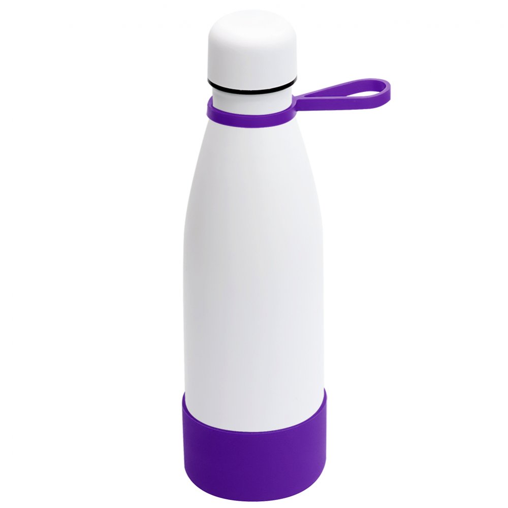 Термобутылка герметичная вакуумная Olivia To Go, белый/фиолетовый арт. 5050.01.16 Термобутылка герметичная вакуумная Olivia To Go, белый/фиолетовый арт. 5050.01.16