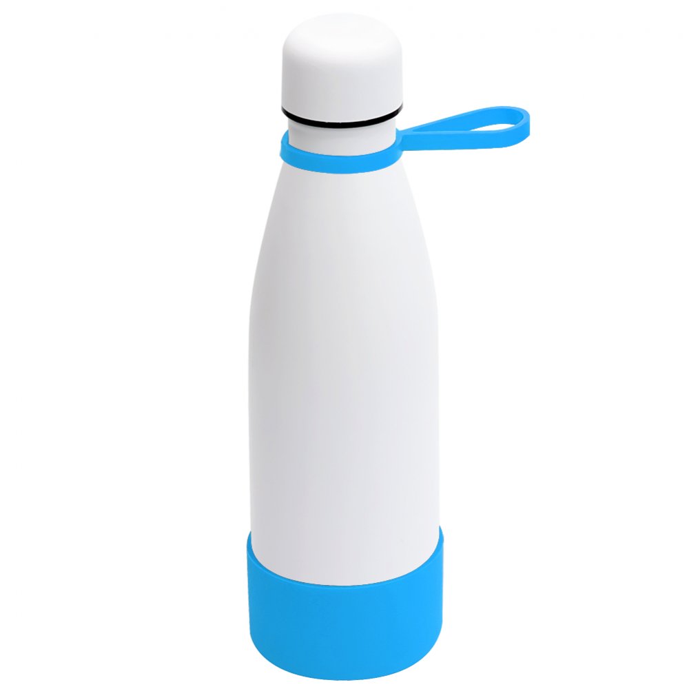 Термобутылка герметичная вакуумная Olivia To Go, белый/голубой арт. 5050.01.08 Термобутылка герметичная вакуумная Olivia To Go, белый/голубой арт. 5050.01.08