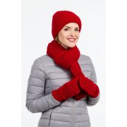 Варежки Nordkyn, глубокий красный