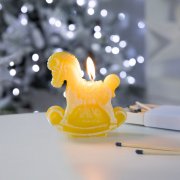 Свеча фигурная «Лошадка-качалка», желтая арт. 20333.80