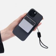 Внешний аккумулятор с беспроводной зарядкой Aura Power, серый арт. 18455.10 Внешний аккумулятор с беспроводной зарядкой Aura Power, серый арт. 18455.10