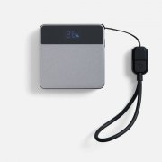 Внешний аккумулятор с беспроводной зарядкой Aura Power, серый арт. 18455.10 Внешний аккумулятор с беспроводной зарядкой Aura Power, серый арт. 18455.10