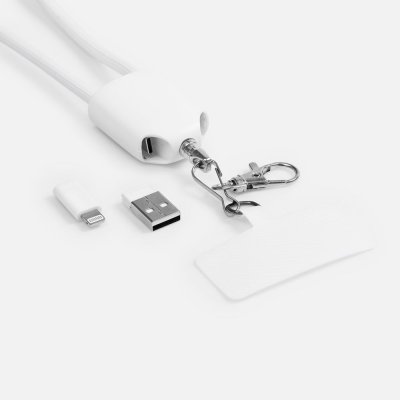Кабель-ланьярд energyFlex Pro, белый арт. 21327.60