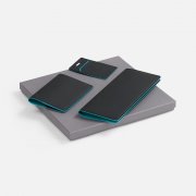 Набор Multimo Simple, черный с бирюзовым