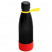 Термобутылка герметичная вакуумная Olivia To Go, чёрный/жёлтый/красный арт. 5050.02.06.05