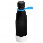 Термобутылка герметичная вакуумная Olivia To Go, чёрный/голубой/белый арт. 5050.02.08.01 Термобутылка герметичная вакуумная Olivia To Go, чёрный/голубой/белый арт. 5050.02.08.01