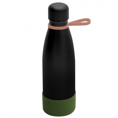 Термобутылка герметичная вакуумная Olivia To Go, чёрный/мокко/хаки арт. 5050.02.35.36 Термобутылка герметичная вакуумная Olivia To Go, чёрный/мокко/хаки арт. 5050.02.35.36