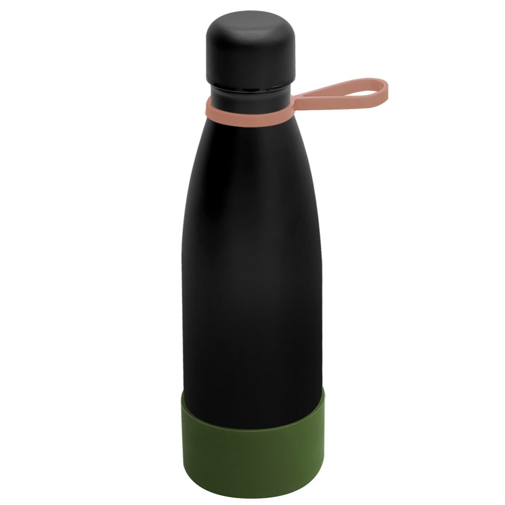 Термобутылка герметичная вакуумная Olivia To Go, чёрный/мокко/хаки арт. 5050.02.35.36 Термобутылка герметичная вакуумная Olivia To Go, чёрный/мокко/хаки арт. 5050.02.35.36