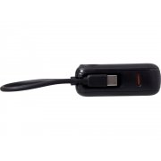 Внешний аккумулятор со встроенным кабелем «Liri», QC/PD, 10000 мАч