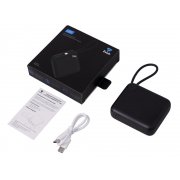 Внешний аккумулятор со встроенным кабелем «Liri», QC/PD, 10000 мАч