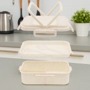 Ланчбокс (контейнер для еды) Inar из пшеничного волокна, бежевый. арт. 13004.133 Ланчбокс (контейнер для еды) Inar из пшеничного волокна, бежевый. арт. 13004.133