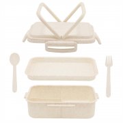 Ланчбокс (контейнер для еды) Inar из пшеничного волокна, бежевый. арт. 13004.133