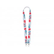 Ланъярд под сублимацию с 2-мя карабинами, 2,5 см арт. 828791 Ланъярд под сублимацию с 2-мя карабинами, 2,5 см арт. 828791