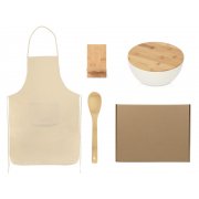 Подарочный набор с салатником, фартуком и подставкой