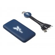 Набор из внешнего аккумулятора и универсального кабеля с подсветкой лого «Reserve LED», 10000mAh