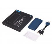 Набор из внешнего аккумулятора и универсального кабеля с подсветкой лого «Reserve LED», 10000mAh