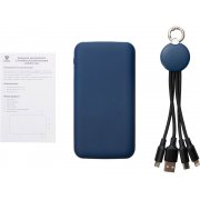 Набор из внешнего аккумулятора и универсального кабеля с подсветкой лого «Reserve LED», 10000mAh