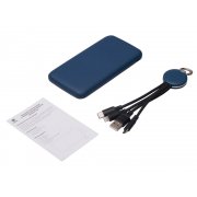 Набор из внешнего аккумулятора и универсального кабеля с подсветкой лого «Reserve LED», 10000mAh