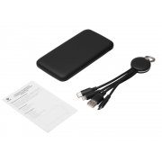 Набор из внешнего аккумулятора и универсального кабеля с подсветкой лого «Reserve LED», 10000mAh