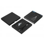 Набор из внешнего аккумулятора и универсального кабеля с подсветкой лого «Reserve LED», 10000mAh