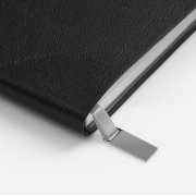 Ежедневник Petrus, недатированный, черный с серебром