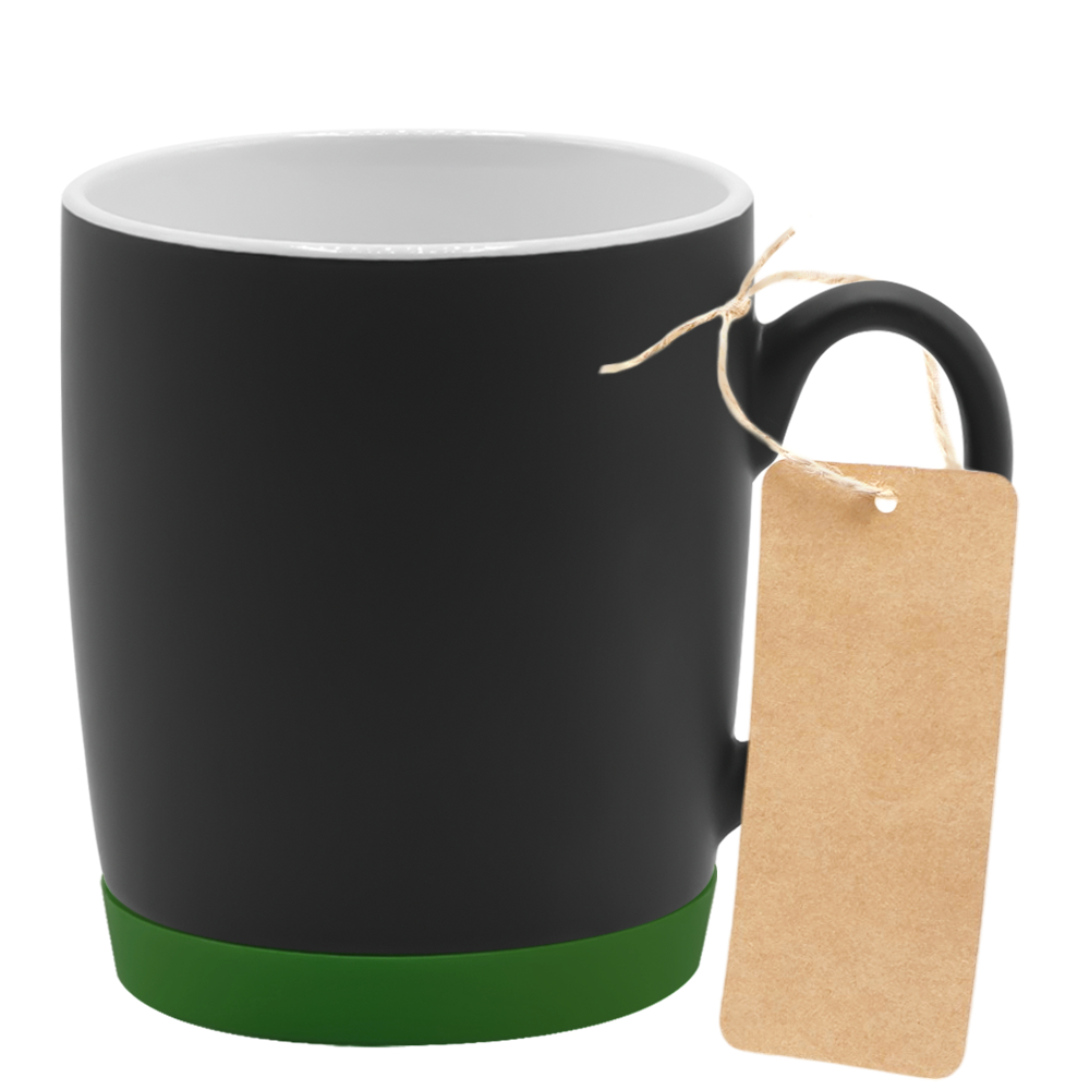 Кружка Make Me To Go, чёрная/зелёная_с_биркой арт. 6140.02.04.13 Кружка Make Me To Go, чёрная/зелёная_с_биркой арт. 6140.02.04.13