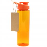 Пластиковая бутылка Ronny To Go с биркой, оранжевая арт. 14027.07.13