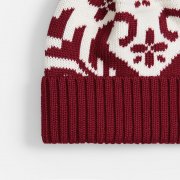 Шапка Wintertude, красная с белым