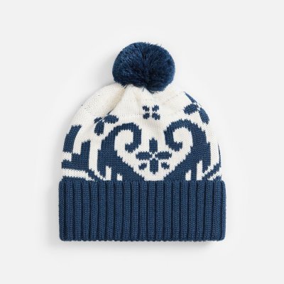 Шапка Wintertude, синяя с белым арт. 21284.46 Шапка Wintertude, синяя с белым арт. 21284.46