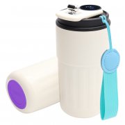 Термокружка Ashly To Go, белая/бирюзовая/фиолетовая арт. 5063.01.17.16
