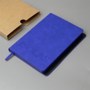 Ежедневник недатированный Solas, формат А5, с магнитом синий ройал, кремовый блок в линейку Синий ройал