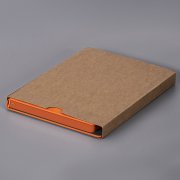 Ежедневник недатированный Solas, формат А5, с магнитом, оранжевый, кремовый блок в линейку Оранжевый