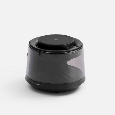 Bluetooth-колонка с подсветкой и беспроводной зарядкой Quantium, черная арт. 18395.30 Bluetooth-колонка с подсветкой и беспроводной зарядкой Quantium, черная арт. 18395.30