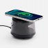 Bluetooth-колонка с подсветкой и беспроводной зарядкой Quantium, черная арт. 18395.30 Bluetooth-колонка с подсветкой и беспроводной зарядкой Quantium, черная арт. 18395.30