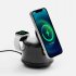 Bluetooth-колонка с подсветкой и беспроводной зарядкой Quantium, черная арт. 18395.30 Bluetooth-колонка с подсветкой и беспроводной зарядкой Quantium, черная арт. 18395.30