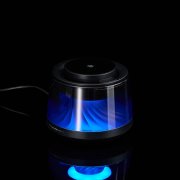 Bluetooth-колонка с подсветкой и беспроводной зарядкой Quantium, черная