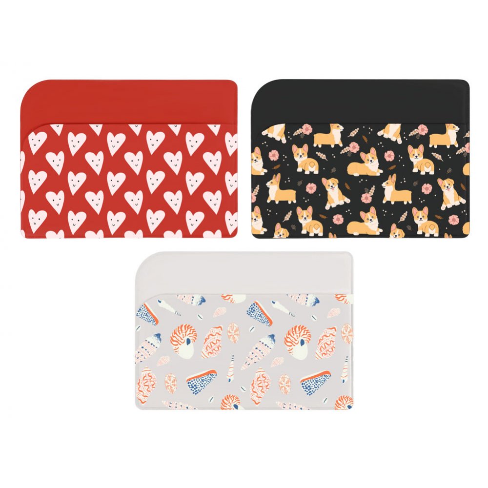 Картхолдер для 3-х карт с возможностью полноцветной печати, софт-тач арт. 112201 Картхолдер для 3-х карт с возможностью полноцветной печати, софт-тач арт. 112201