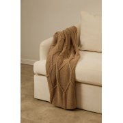 Плед Curve Verve, бежевый меланж